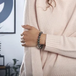 Histoire d'Or Bracelet Cerclee Or Jaune Perle De Culture De Tahiti* Bracelets