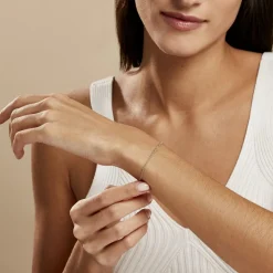 Histoire d'Or Bracelet Cherame Maille Criss Cross Argent Blanc* Bracelets|Bracelets Fantaisie