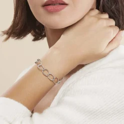 Outlet Histoire d'Or Bracelet Christia Argent Blanc