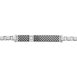 Clearance Histoire d'Or Bracelet Clement Acier Blanc Oxyde De Zirconium