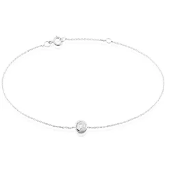 Best Histoire d'Or Bracelet Columbine De Zirconium Blanc or blanc oxyde