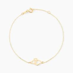 Discount Histoire d'Or Bracelet Corazones Or Jaune