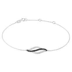 Histoire d'Or Bracelet Courbes Or Blanc Diamant* Bracelets