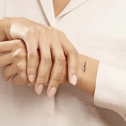 Histoire d'Or Bracelet Courbes Or Blanc Diamant* Bracelets