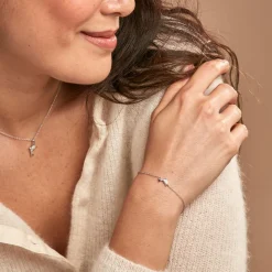 Histoire d'Or Bracelet Court Argent Blanc Giullia Oxyde De Zirconium* Bracelets|Bracelets Fantaisie