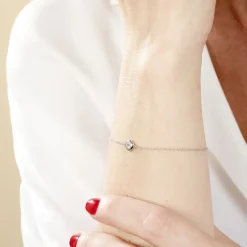 Histoire d'Or Bracelet Court Argent Blanc Laureano Oxyde De Zirconium* Bracelets|Bracelets Fantaisie