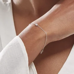 Discount Histoire d'Or Bracelet Court Argent Blanc Lylwenn Oxyde De Zirconium argent blanc oxyde