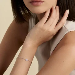 Histoire d'Or Bracelet Court Argent Blanc Tania Oxyde De Zirconium* Bracelets|Bracelets Fantaisie