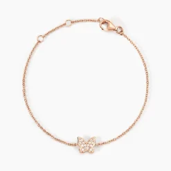 Histoire d'Or Bracelet Court Argent Rose Anne-lise Oxyde De Zirconium* Bracelets|Bracelets Fantaisie