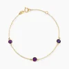 Online Histoire d'Or Bracelet Cressida Or Jaune Amethyste Violet