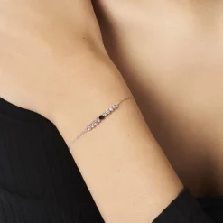 Histoire d'Or Bracelet Cyprielle Argent Blanc Pierre De Synthese* Bracelets|Bracelets Fantaisie