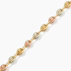 Best Histoire d'Or Bracelet Dami Maille Grain De Café or tricolore