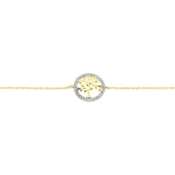 Online Histoire d'Or Bracelet Darell Or Jaune Oxyde De Zirconium