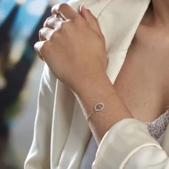 Online Histoire d'Or Bracelet Darell Or Jaune Oxyde De Zirconium