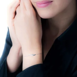 Histoire d'Or Bracelet Delphine Or Blanc Diamant* Bracelets