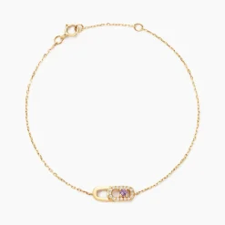 Histoire d'Or Bracelet Deonne Or Jaune Améthyste Oxyde De Zirconium* Bracelets