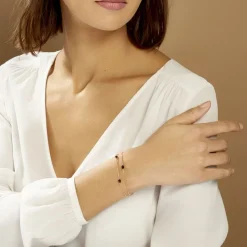 Histoire d'Or Bracelet Diamantine Argent Rose Pierre De Synthese* Bracelets|Bracelets Fantaisie