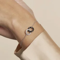 Hot Histoire d'Or Bracelet Dina Argent Blanc Céramique Et Oxyde De Zirconium