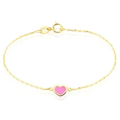New Histoire d'Or Bracelet Dulcie Coeur Or Jaune Nacre