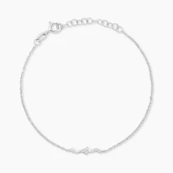 Online Histoire d'Or Bracelet Eclat d'Aurore Argent Blanc Oxyde De Zirconium