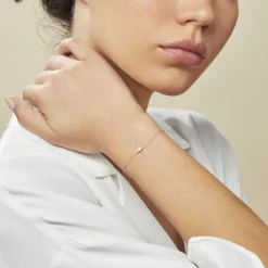 Outlet Histoire d'Or Bracelet Eirena Or Blanc Diamant