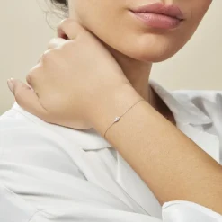 Outlet Histoire d'Or Bracelet Eirena Or Blanc Diamant