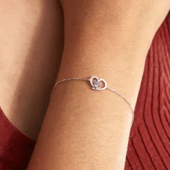 Histoire d'Or Bracelet Eliana Or Blanc Amethyste Et Oxyde De Zirconium* Bracelets