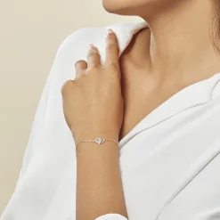 Histoire d'Or Bracelet Eliana Or Blanc Topaze Et Oxyde De Zirconium* Bracelets