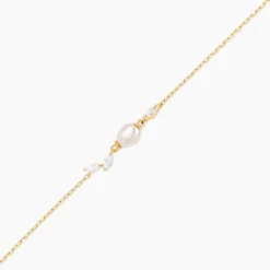 Histoire d'Or Bracelet Elysia Or Jaune Perle De Culture Oxyde De Zirconium