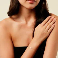 Histoire d'Or Bracelet Elysia Or Jaune Perle De Culture Oxyde De Zirconium