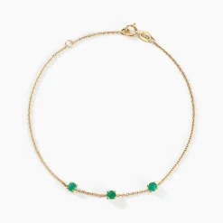 Clearance Histoire d'Or Bracelet Esmerald Rendez-vous Or Jaune Emeraude