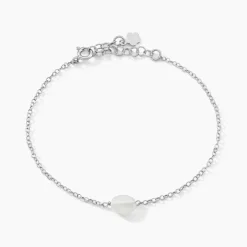 Histoire d'Or Bracelet Evren Argent Blanc Pierre De Synthese* Bracelets|Bracelets Fantaisie