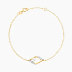 Histoire d'Or Bracelet Eye Or Jaune Oxyde De Zirconium