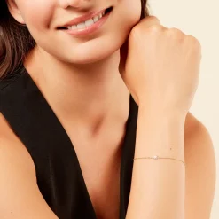 Histoire d'Or Bracelet Fenton Or Jaune Oxyde De Zirconium