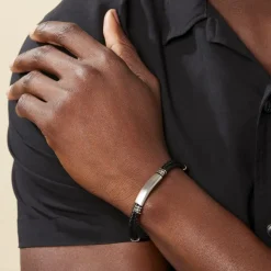 Clearance Histoire d'Or Bracelet Gaetan Acier Blanc