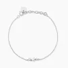 New Histoire d'Or Bracelet Galla Argent Blanc Oxyde De Zirconium