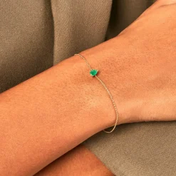 Histoire d'Or Bracelet Gathbiyya Or Jaune Emeraude* Bracelets