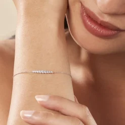 Histoire d'Or Bracelet Georas Or Blanc Oxyde* Bracelets