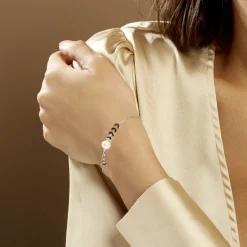 Best Histoire d'Or Bracelet Giacobbe Argent Blanc Perle De Culture