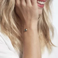 Online Histoire d'Or Bracelet Giunone Or Jaune Perle De Tahiti