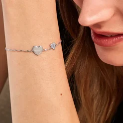 Online Histoire d'Or Bracelet Gloria Argent Blanc Oxyde De Zirconium