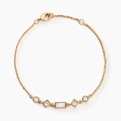 Histoire d'Or Bracelet Gold Chandelier Plaqué Or Doré Oxyde De Zirconium* Bracelets