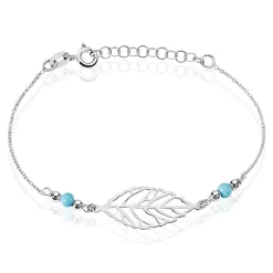 Histoire d'Or Bracelet Grethel Argent Blanc Turquoise* Bracelets|Bracelets Fantaisie