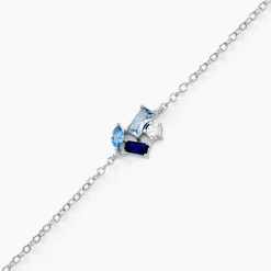 New Histoire d'Or Bracelet Guillemette Argent Blanc Pierre D'imitation