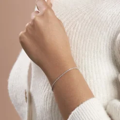 New Histoire d'Or Bracelet Helaine Argent Blanc