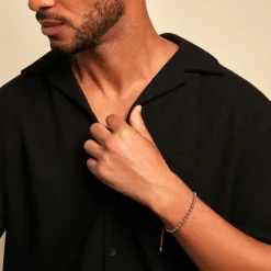 Histoire d'Or Bracelet Henrik Acier Blanc* Bracelets|Bracelets Fantaisie