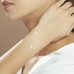 Hot Histoire d'Or Bracelet Hildana Or Blanc Oxyde De Zirconium