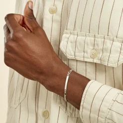 Histoire d'Or Bracelet Identité Argent Blanc Vila* Bijoux Personnalisés|Bracelets