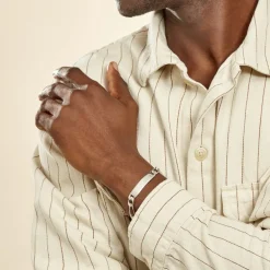 New Histoire d'Or Bracelet Identité Argent Blanc Vila