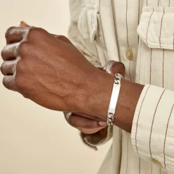 New Histoire d'Or Bracelet Identité Argent Blanc Vila